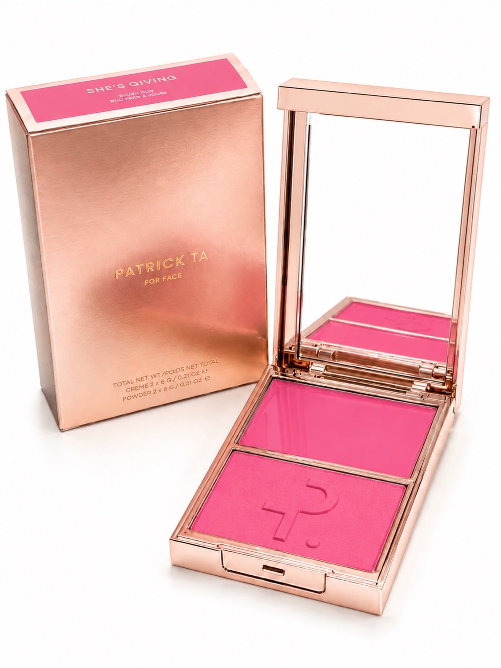 PATRICK TA - Major Headlines Double-Take Crème & Powder Blush Duo (She’s Giving)
